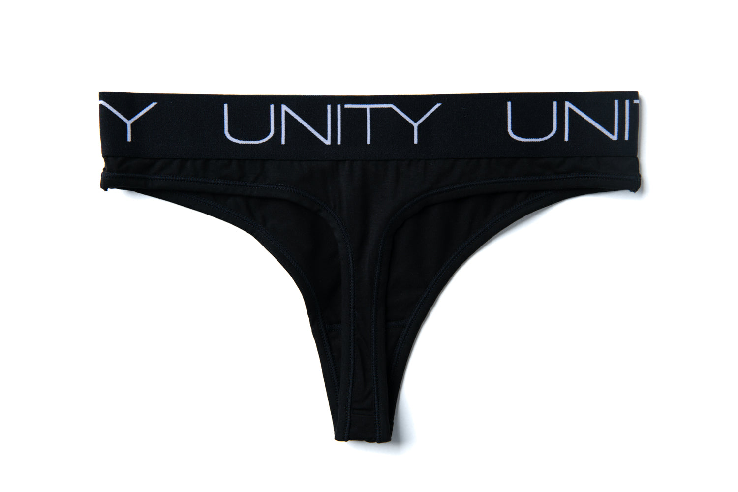 Women's Thong + U-Bralette Set - Deep Black – Unity Underwear Co