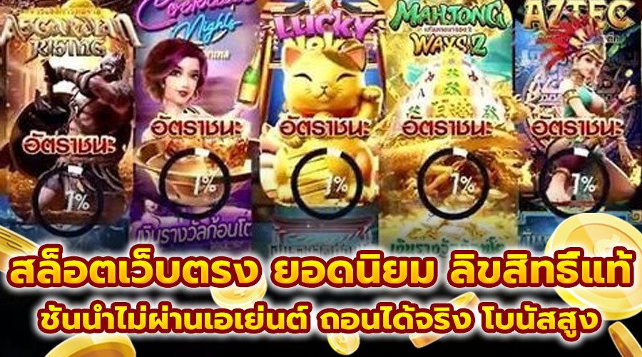 สล็อตเว็บตรง ยอดนิยม ลิขสิทธิ์แท้